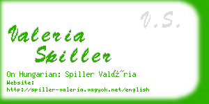 valeria spiller business card